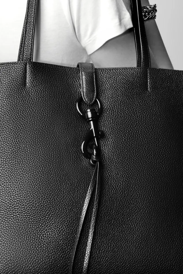 Handbags Tote Bags Rebecca Minkoff Megan Tote Blackantique Brass