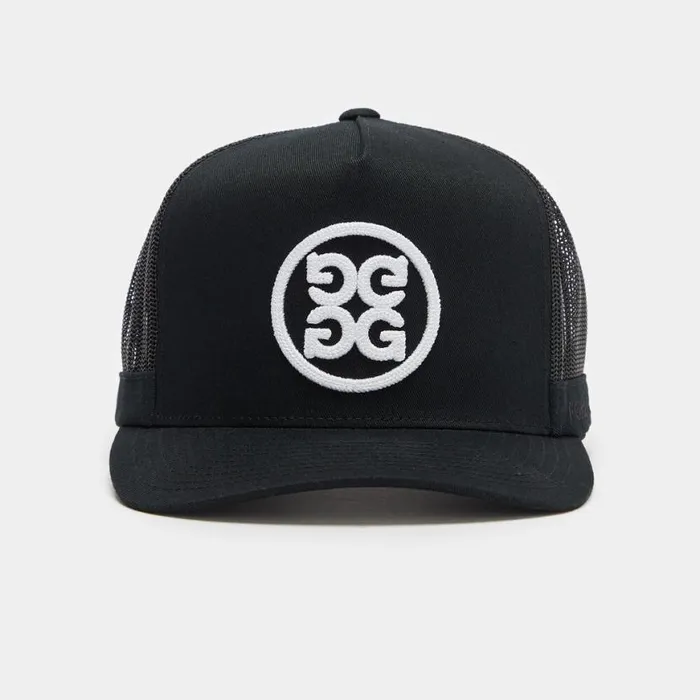 Hats Men GFORE CIRCLE G039S COTTON TWILL TALL TRUCKER HAT Onyx Hats Men GFORE CIRCLE G039S COTTON TWILL TALL TRUCKER HAT Onyx