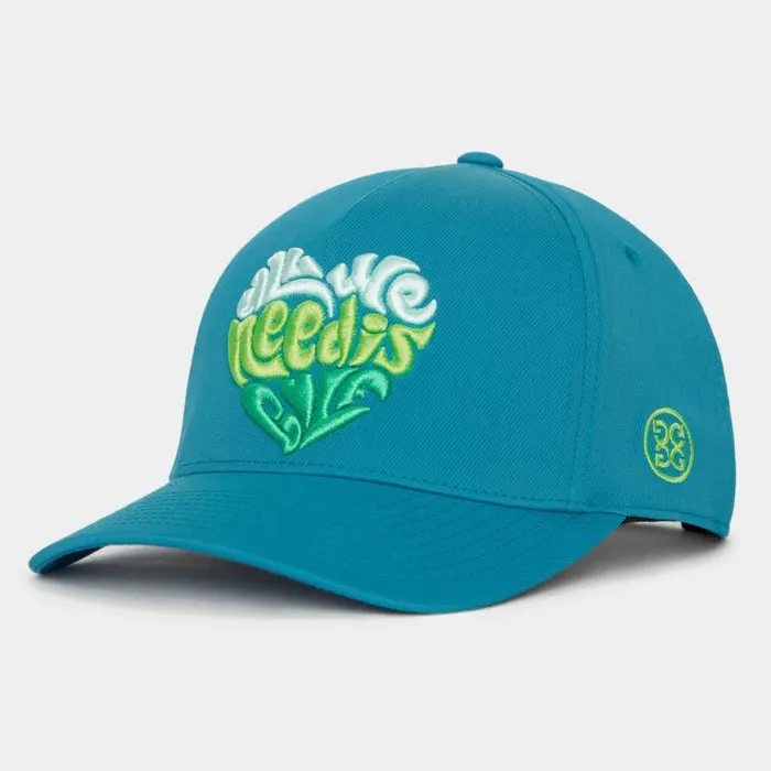 Hats MenWomen GFORE ALL WE NEED IS GOLF TWILL SNAPBACK HAT Petrol