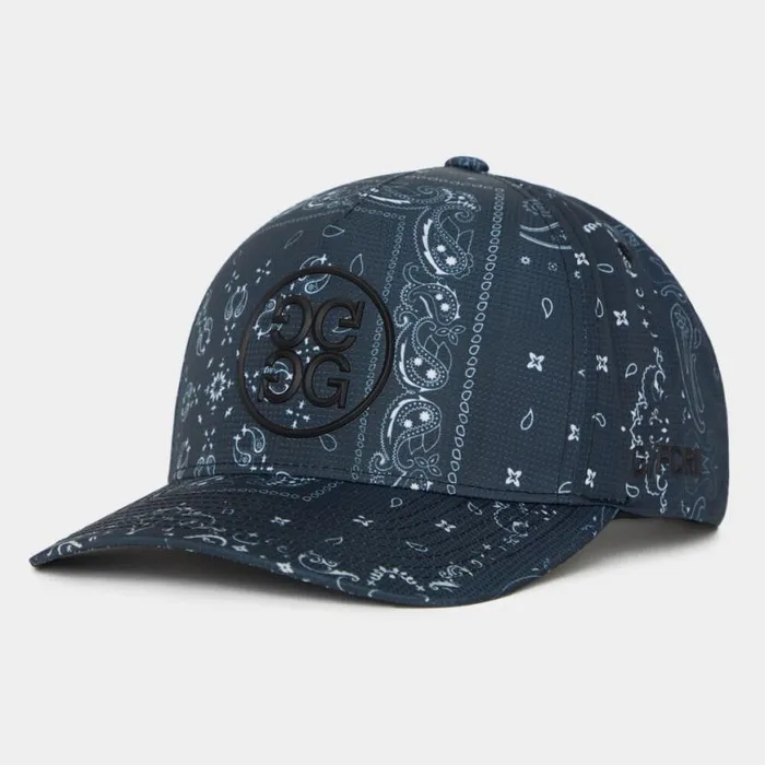 Hats MenWomen GFORE BANDANA FEATHERWEIGHT TECH SNAPBACK HAT Onyx