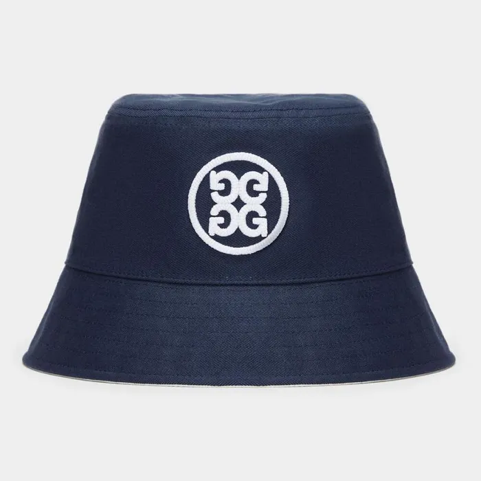 Hats MenWomen GFORE CIRCLE G039S REVERSIBLE COTTON TWILL BUCKET HAT Snowtwilight