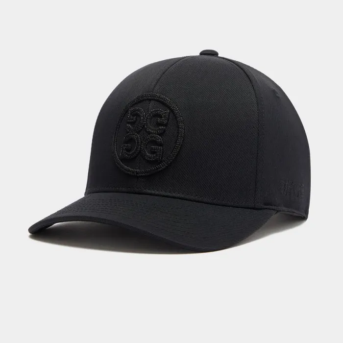 Hats MenWomen GFORE CIRCLE G039S STRETCH TWILL SNAPBACK HAT Onyx