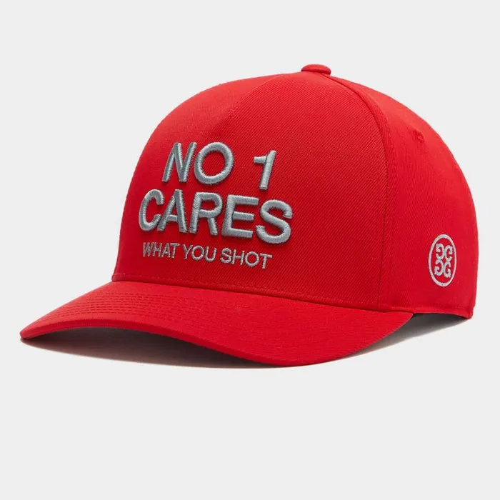 Hats MenWomen GFORE NO 1 CARES STRETCH TWILL SNAPBACK HAT Poppy