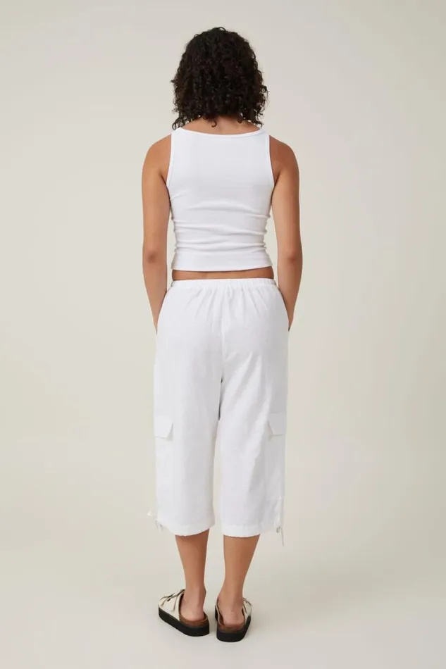 Haven Capri Pant White Women Cotton On Pants