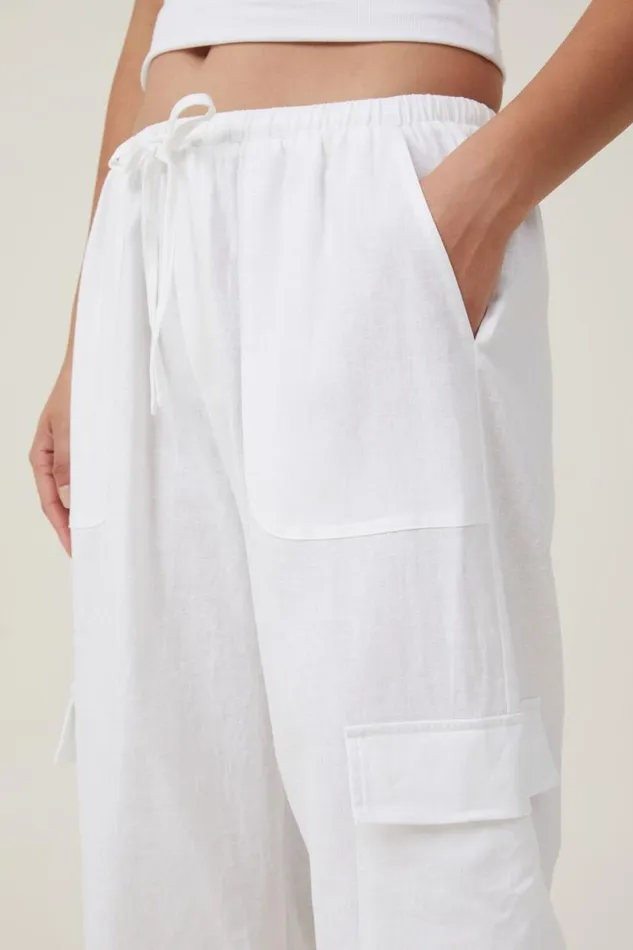 Haven Capri Pant White Women Cotton On Pants