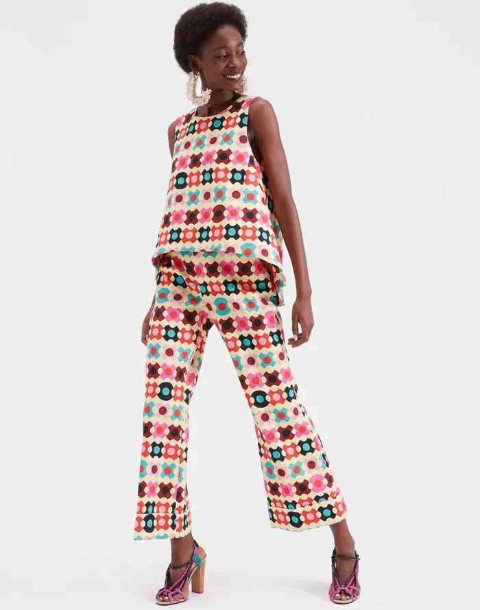 Hendrix Pants Groovy Dot Giallo Women La Double J Shorts and Pants Hendrix Pants Groovy Dot Giallo Women La Double J Shorts and Pants