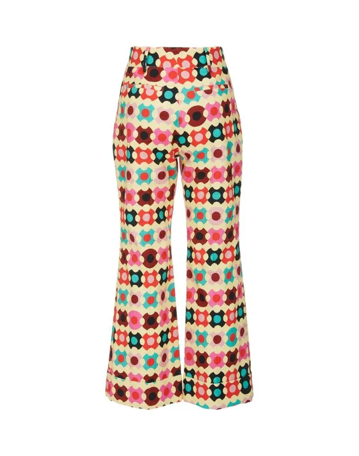 Hendrix Pants Groovy Dot Giallo Women La Double J Shorts and Pants Hendrix Pants Groovy Dot Giallo Women La Double J Shorts and Pants