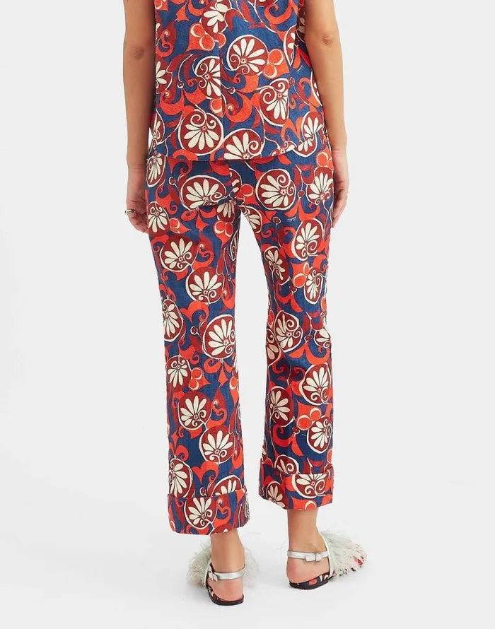 Hendrix Pants Moonflower Navy Women La Double J Shorts and Pants Hendrix Pants Moonflower Navy Women La Double J Shorts and Pants