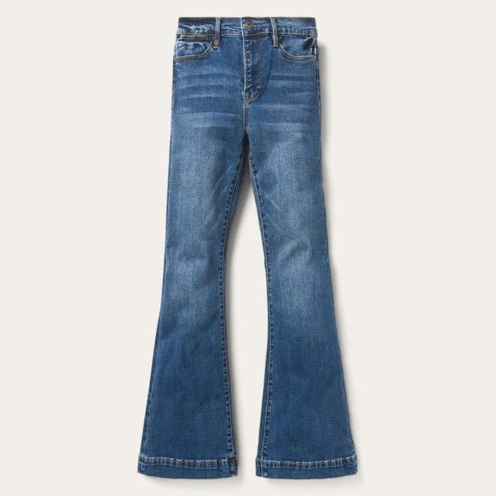 High Waist Flare Jean Blue Women Stetson Denim