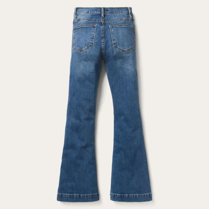 High Waist Flare Jean Blue Women Stetson Denim