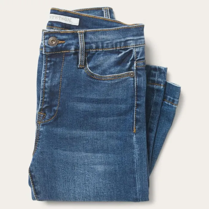 High Waist Flare Jean Blue Women Stetson Denim