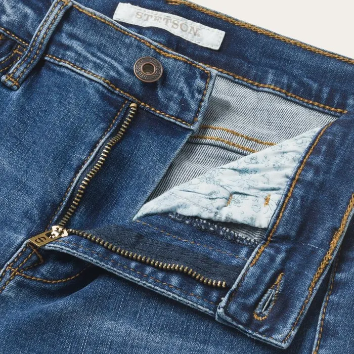 High Waist Flare Jean Blue Women Stetson Denim