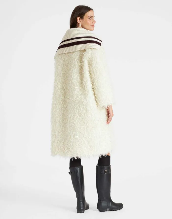 Iris Coat Ivory Women La Double J Outerwear Iris Coat Ivory Women La Double J Outerwear