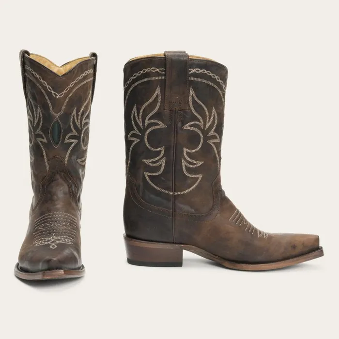 Iris MidCalf Embroidered Boot Brown Women Stetson Western