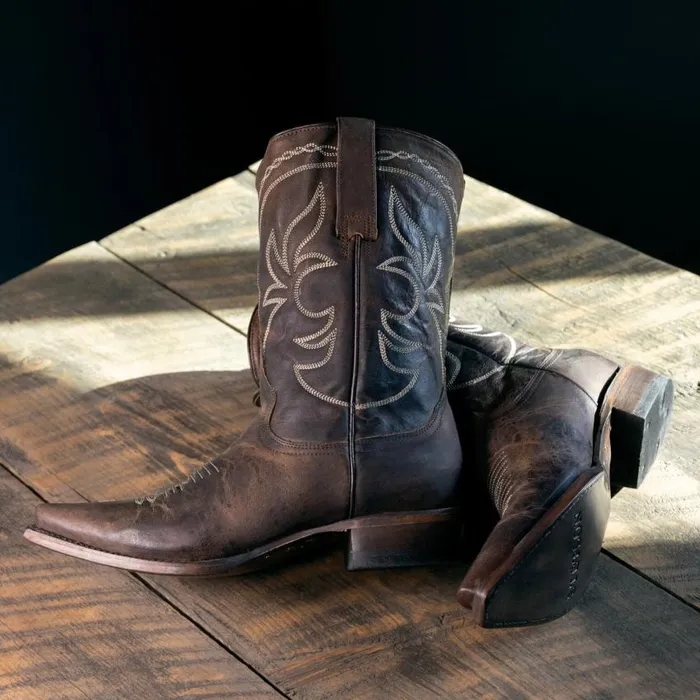 Iris MidCalf Embroidered Boot Brown Women Stetson Western