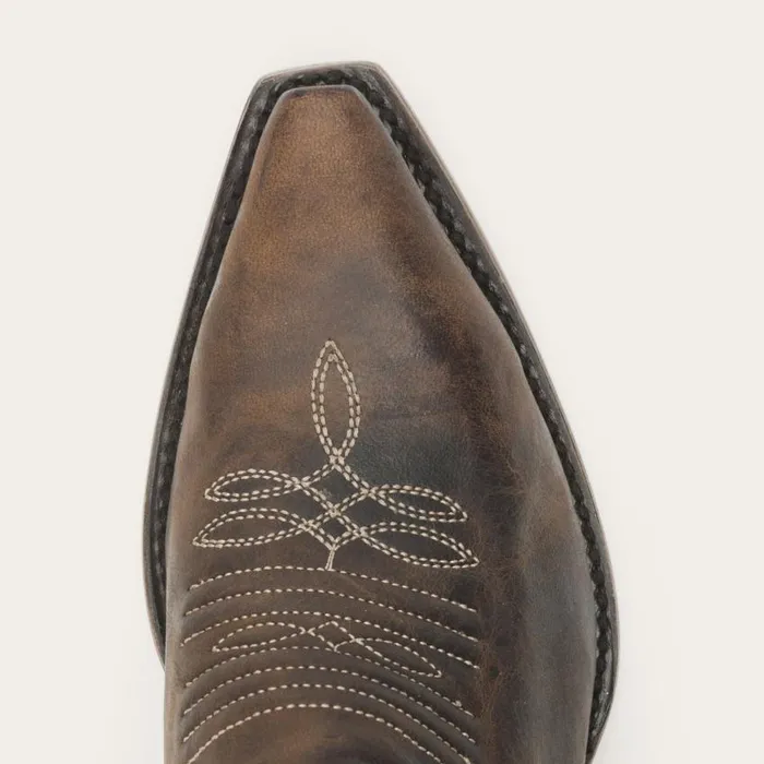 Iris MidCalf Embroidered Boot Brown Women Stetson Western