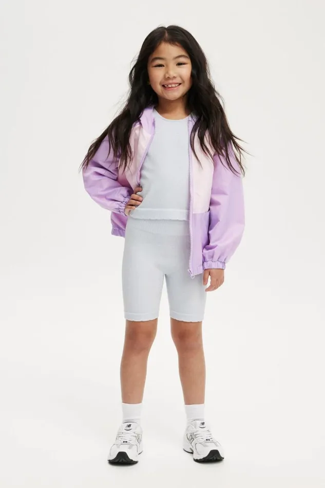Isla Seamfree Bike Short Morning Blue Metallicscallop Girls Cotton On Shorts Skirts and Playsuits Isla Seamfree Bike Short Morning Blue Metallicscallop Girls Cotton On Shorts Skirts and Playsuits
