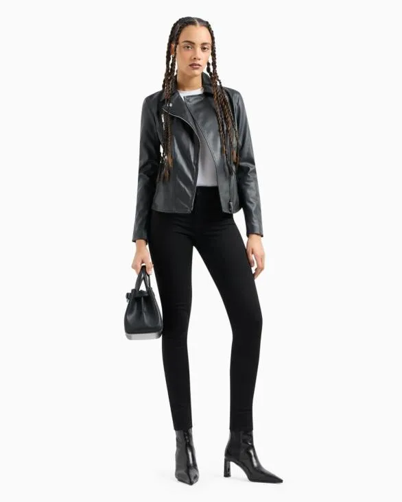 J01 Super Skinny Fit Jeans In Stretch Denim Black Women Armani Denim J01 Super Skinny Fit Jeans In Stretch Denim Black Women Armani Denim