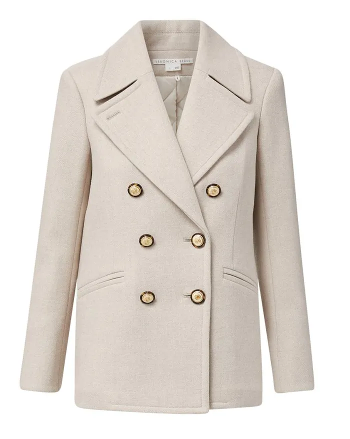 Jackets and Outerwear ShopJackets Veronica Beard Amira WoolBlend Dickey Coat Black