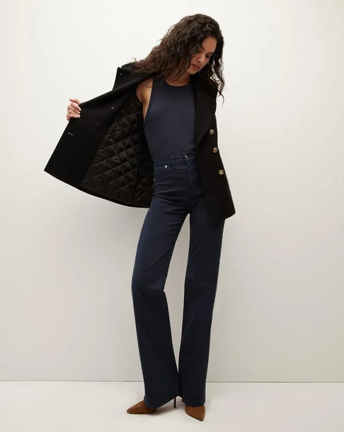 Jackets and Outerwear ShopJackets Veronica Beard Amira WoolBlend Dickey Coat Black