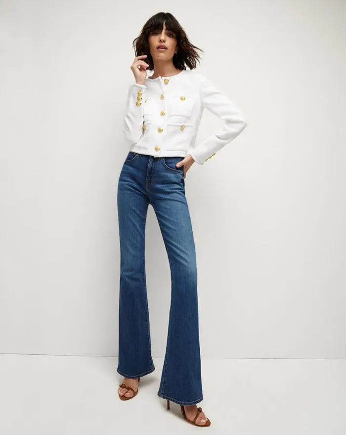 Jackets and Outerwear Shop Veronica Beard Cirtane Cotton Jacket White