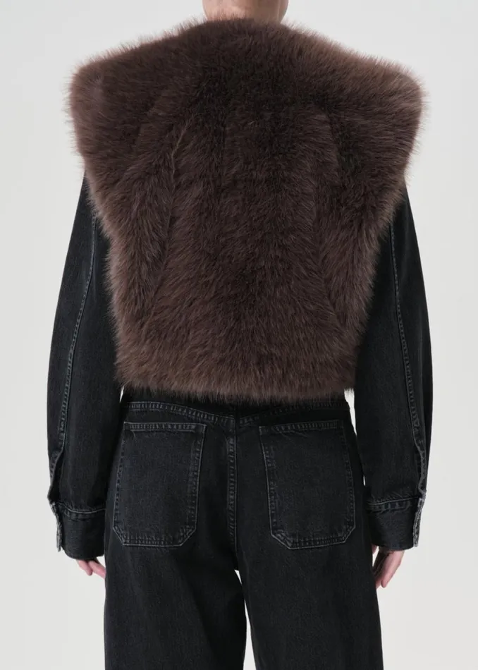 Jackets and Outerwear Women Agolde Shoreditch Ski Club X AGOLDE Fara Gilet In Paloma