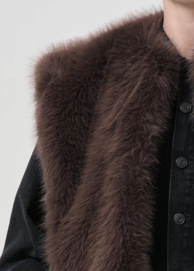 Jackets and Outerwear Women Agolde Shoreditch Ski Club X AGOLDE Fara Gilet In Paloma