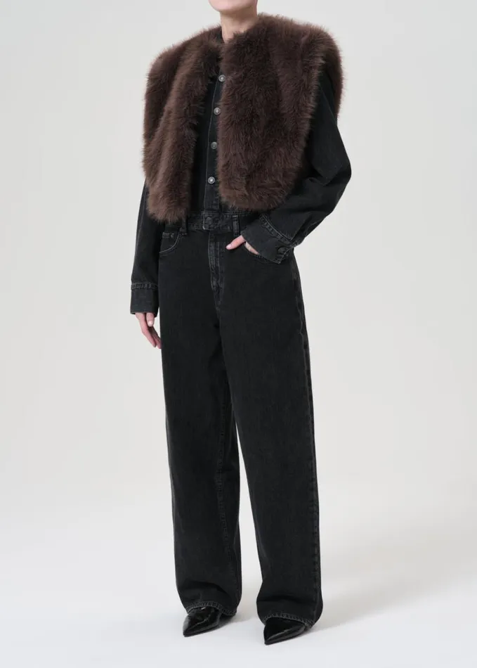 Jackets and Outerwear Women Agolde Shoreditch Ski Club X AGOLDE Fara Gilet In Paloma
