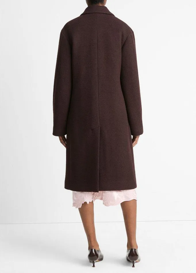 Jackets and Outerwear Women Vince Textured WoolBlend DoubleBreasted Coat Ganache Jackets and Outerwear Women Vince Textured WoolBlend DoubleBreasted Coat Ganache