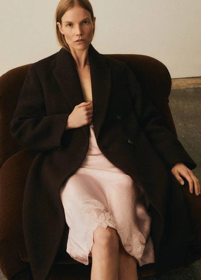 Jackets and Outerwear Women Vince Textured WoolBlend DoubleBreasted Coat Ganache Jackets and Outerwear Women Vince Textured WoolBlend DoubleBreasted Coat Ganache