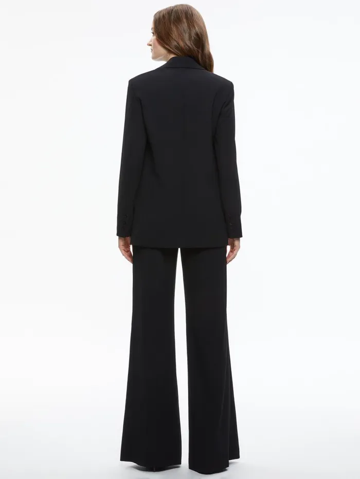 Jackets Coats Women Alice Olivia DENNY NOTCH COLLAR BOYFRIEND BLAZER Black