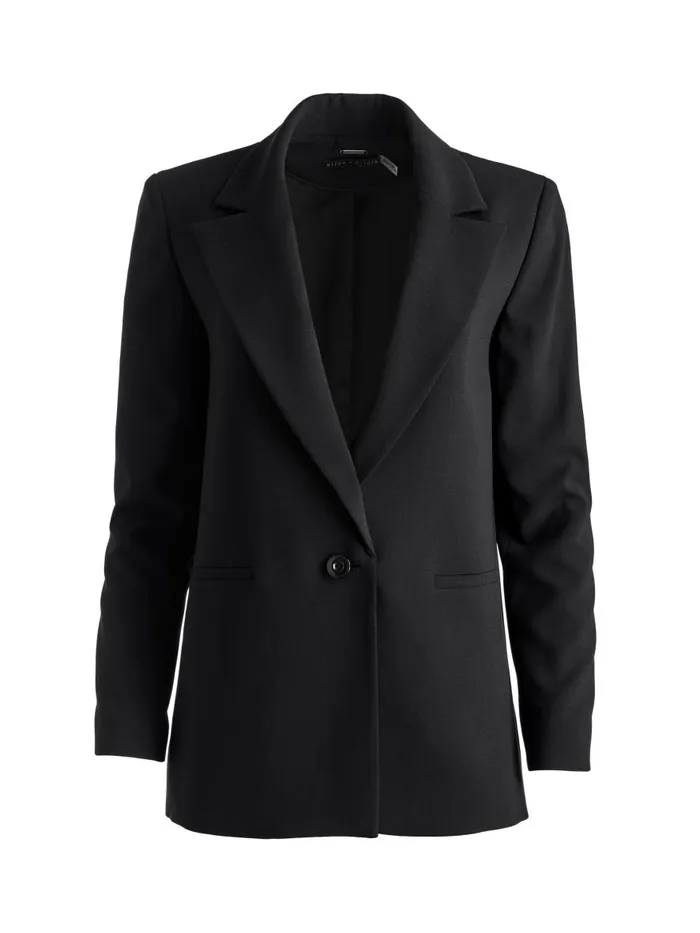 Jackets Coats Women Alice Olivia DENNY NOTCH COLLAR BOYFRIEND BLAZER Black