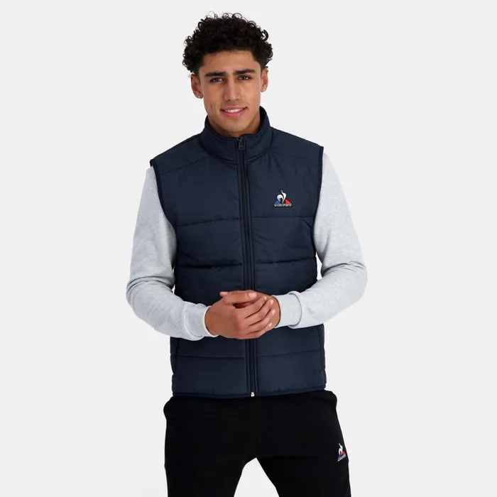 Jackets Men Le Coq Sportif Essentiels Down Jacket Sans Manche Sky Captain