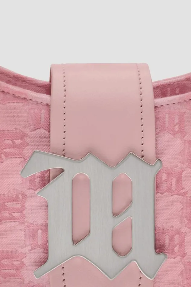 Jacquard Monogram Shoulder Bag Small Bubblegum Women MISBHV Bags