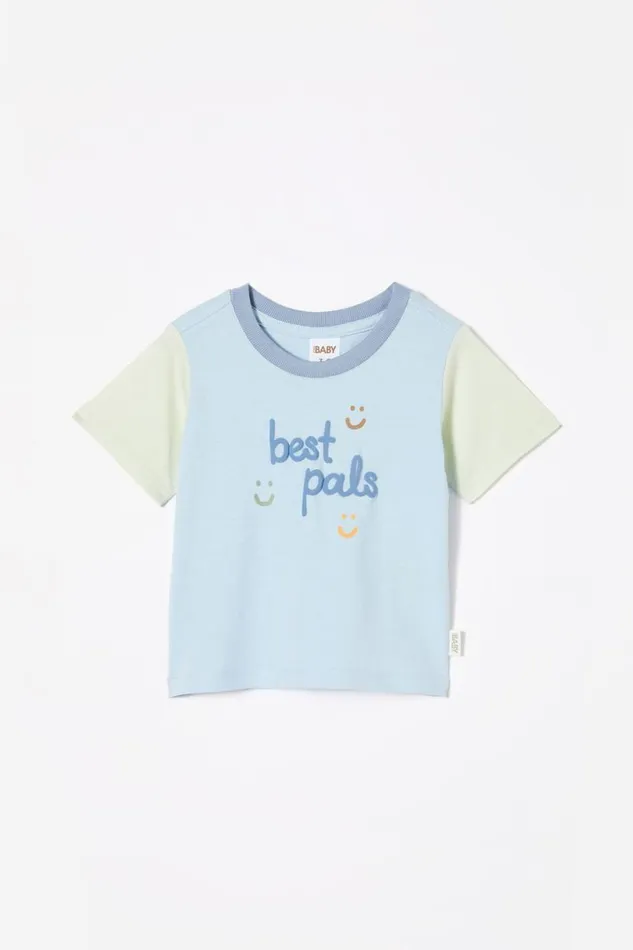 Jamie Short Sleeve Tee Frosty Bluebest Pals Baby Cotton On Tops Jackets and Sweaters Jamie Short Sleeve Tee Frosty Bluebest Pals Baby Cotton On Tops Jackets and Sweaters