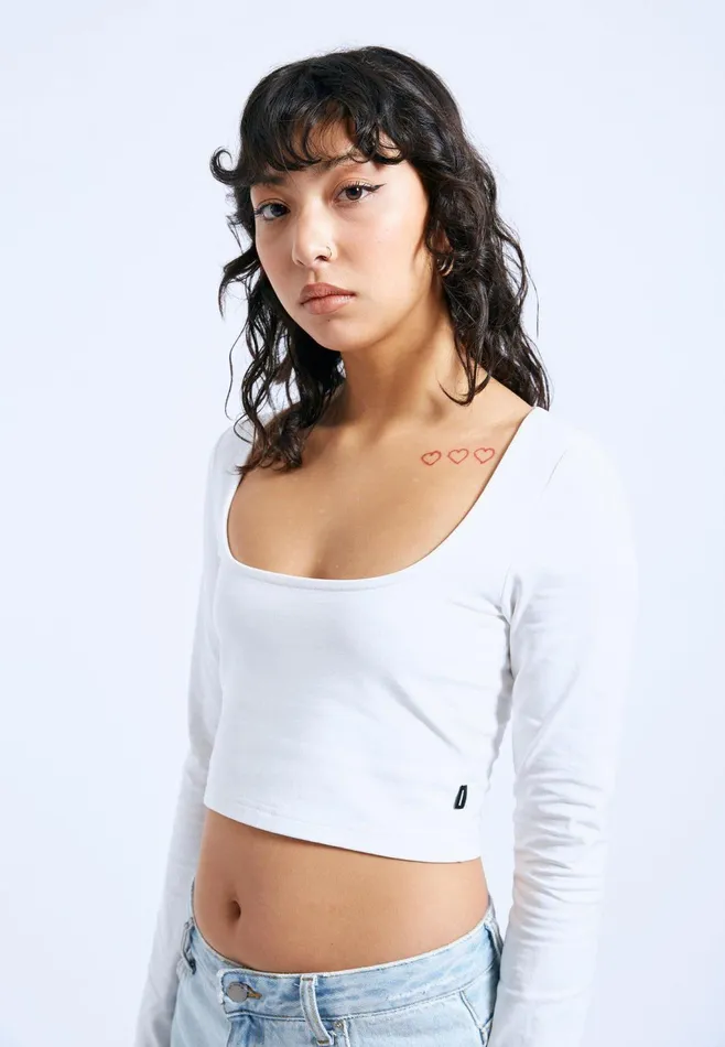 Jane Top 8211 Off White Off White Women Dr Denim Longsleeves
