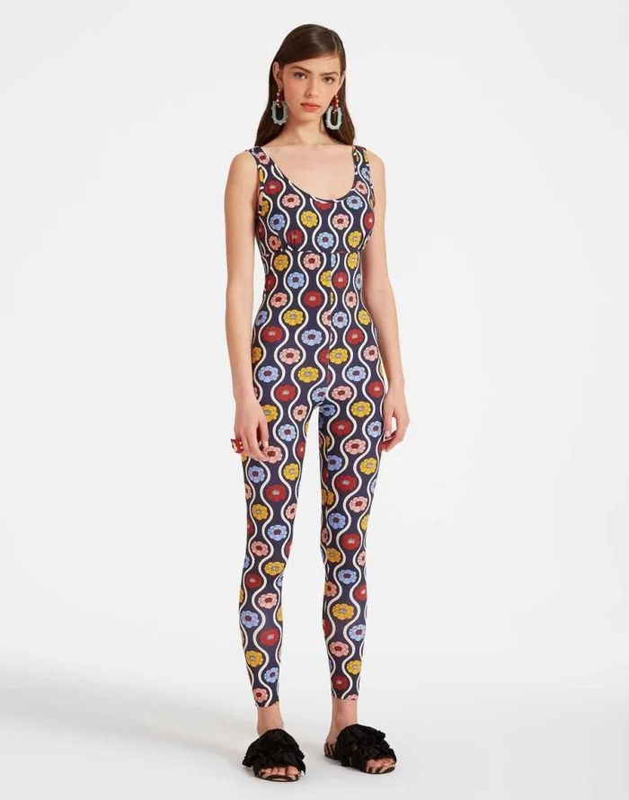 Jazzercize Suit Whitsun Mini Blue Women La Double J Loungewear