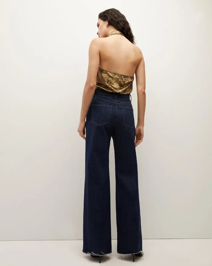 Jeans Shop Veronica Beard Taylor WideLeg Jean Rodeo Clean