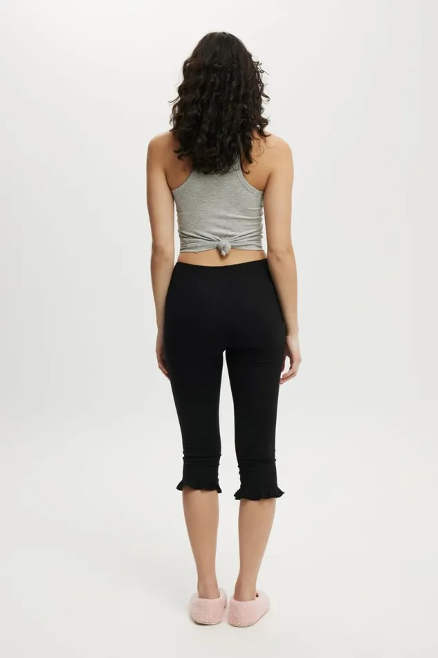 Jersey Sleep Capris Black Women Cotton On Pajamas