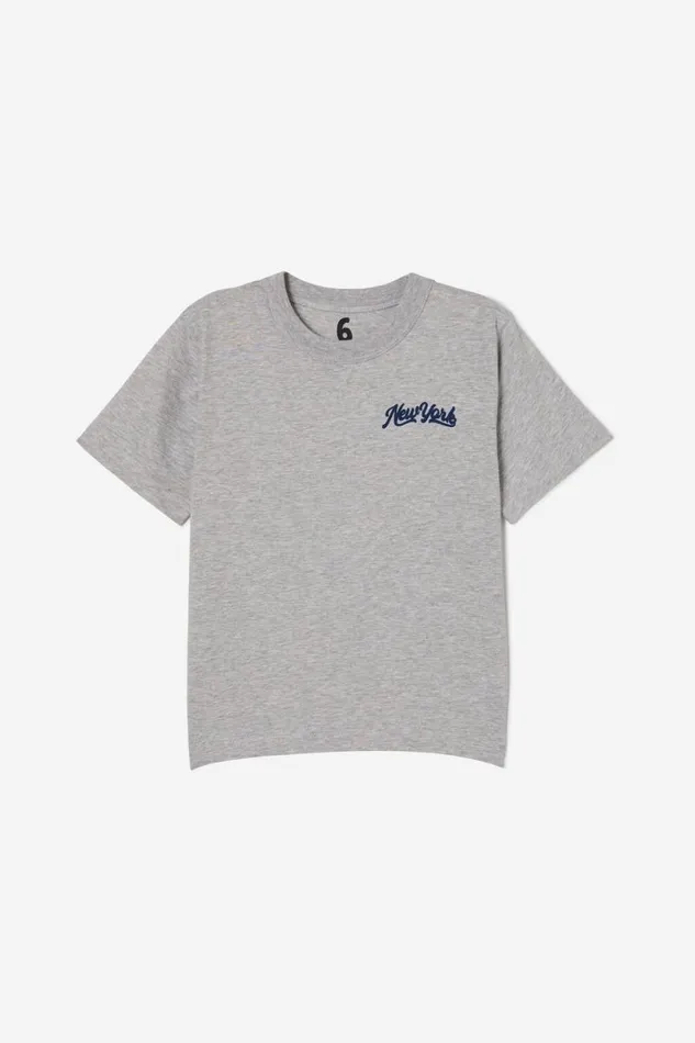Jonny Short Sleeve Print Tee Fog Grey Marlenew York Boys Cotton On Tops and TShirts Jonny Short Sleeve Print Tee Fog Grey Marlenew York Boys Cotton On Tops and TShirts