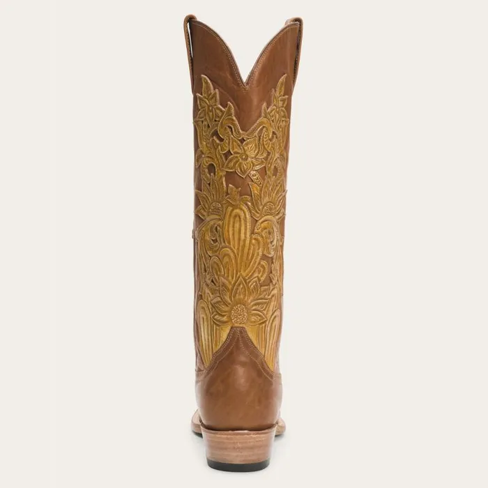 Jules Hand Tooled Leather Boot Brown Women Stetson Western