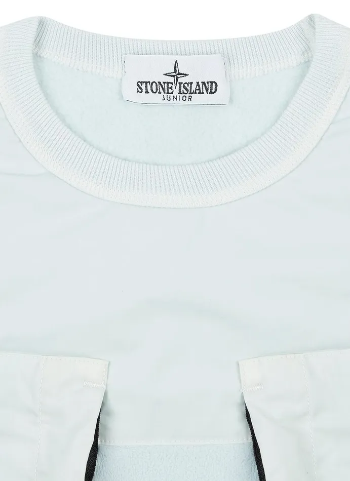 Junior 60544 Sweatshirt In Aqua Stone Island Sweatshirts