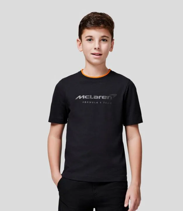 Junior Castore Junior McLaren 2024 Core Essentials TShirt 8211 ANTHRACITE