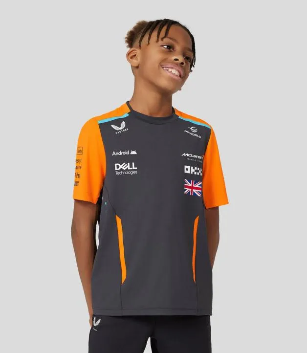 Junior Castore Junior McLaren Official Teamwear Set Up TShirt Lando Norris Formula 1 8211 PhantomPapaya Junior Castore Junior McLaren Official Teamwear Set Up TShirt Lando Norris Formula 1 8211 PhantomPapaya