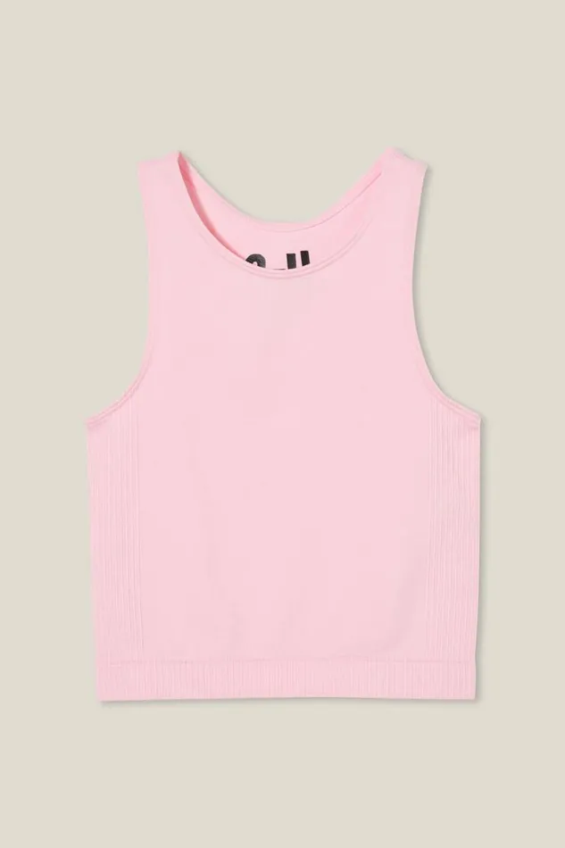 Kali Seamfree Tank Blush Pink Girls Cotton On Activewear