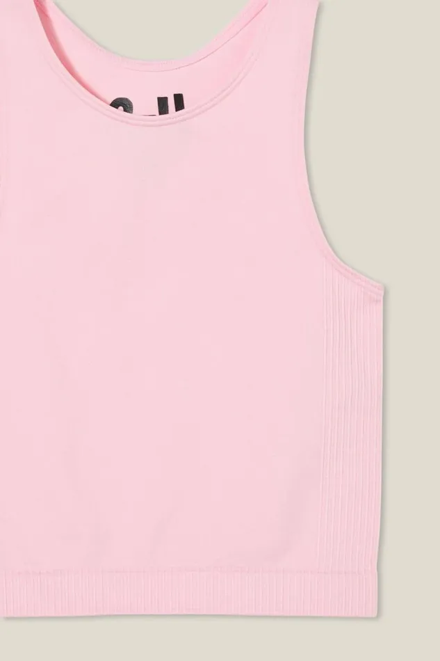 Kali Seamfree Tank Blush Pink Girls Cotton On Activewear Kali Seamfree Tank Blush Pink Girls Cotton On Activewear