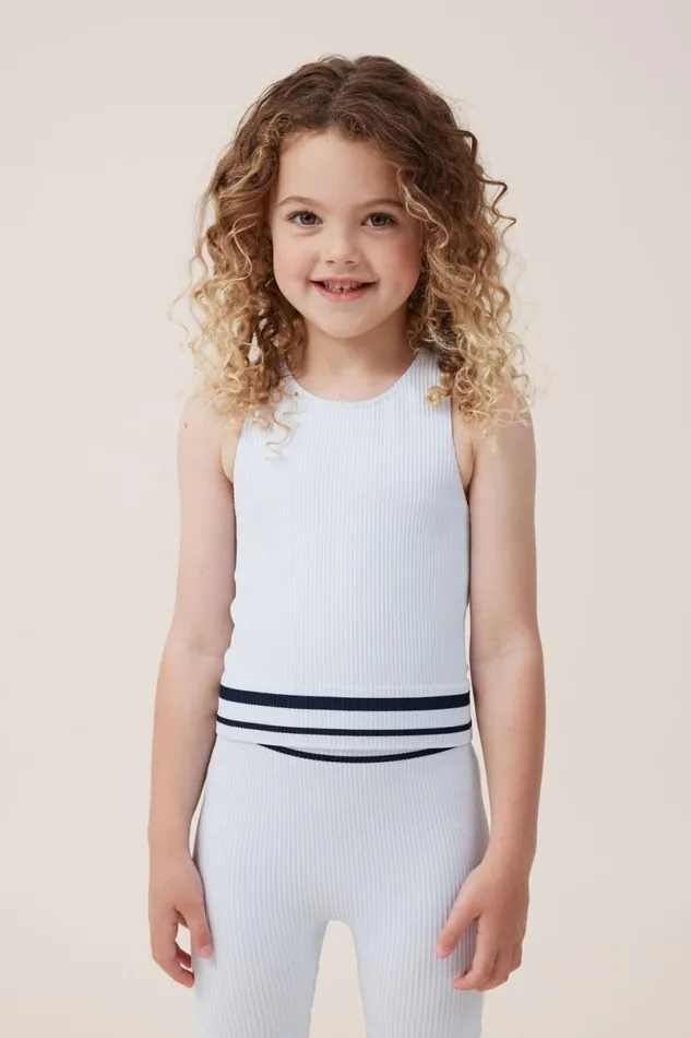 Kali Seamfree Tank Morning Bluein The Navy Stripe Girls Cotton On Tops and TShirts