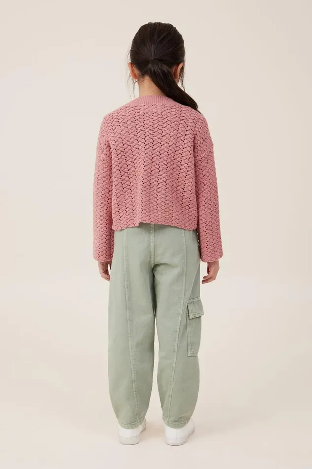 Katie Cargo Pant Deep Sage Girls Cotton On Leggings Pants and Jeans Katie Cargo Pant Deep Sage Girls Cotton On Leggings Pants and Jeans