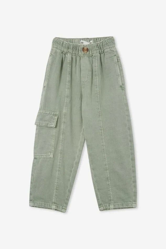 Katie Cargo Pant Deep Sage Girls Cotton On Leggings Pants and Jeans Katie Cargo Pant Deep Sage Girls Cotton On Leggings Pants and Jeans