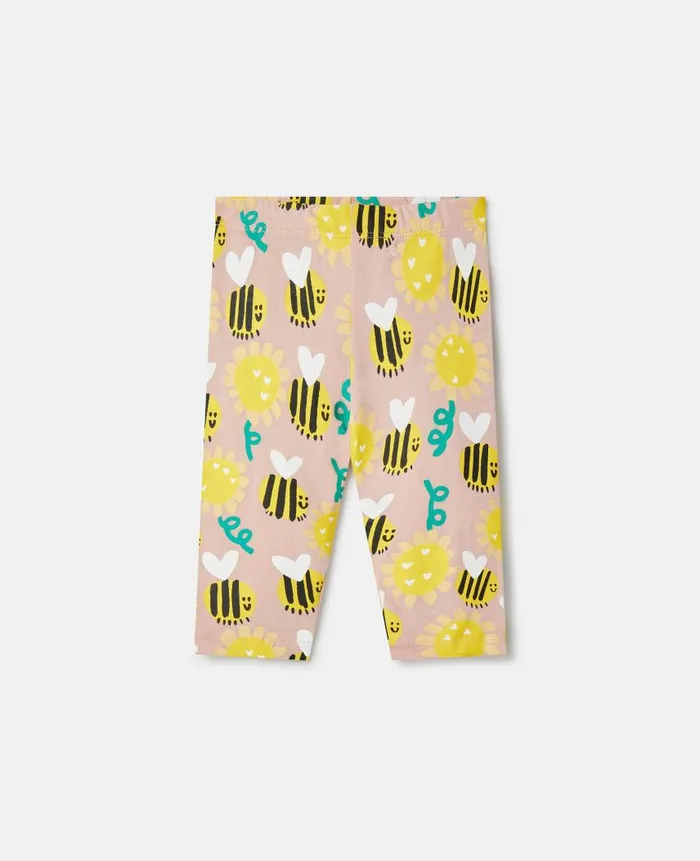 Kids Baby Girls Stella McCartney Bumblebee Sunflower Print Leggings Pink Multicolour Kids Baby Girls Stella McCartney Bumblebee Sunflower Print Leggings Pink Multicolour